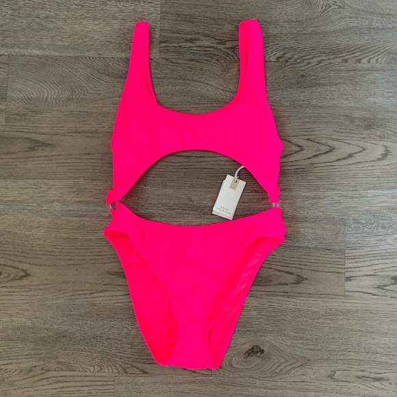 Good American Always Fits Cutout One-Piece Monokini Swimsuit - Size XL (4) - NWT - Picture 5 of 11